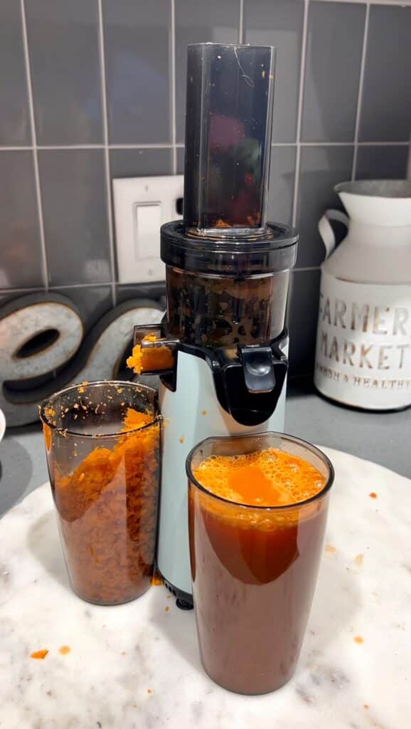 carrot orange juice using $40 min juicer kleanlivingwithkole.com
